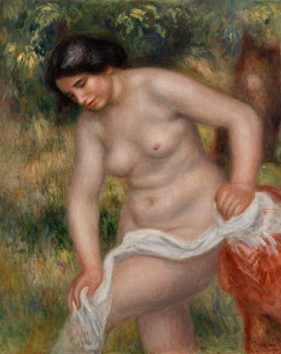 Bader droogt zichzelf af door Pierre Auguste Renoir